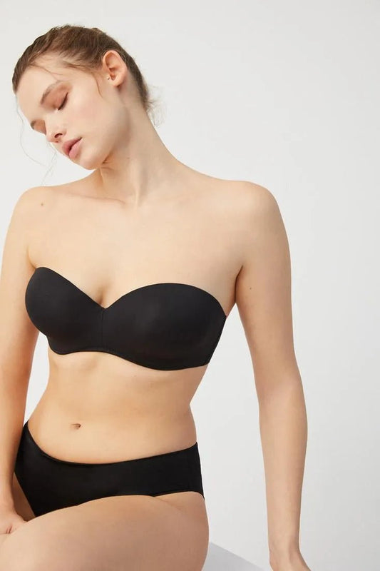 Reggiseno imbottito con ferretto fascia Ysabel Mora 10017 coppa B/C