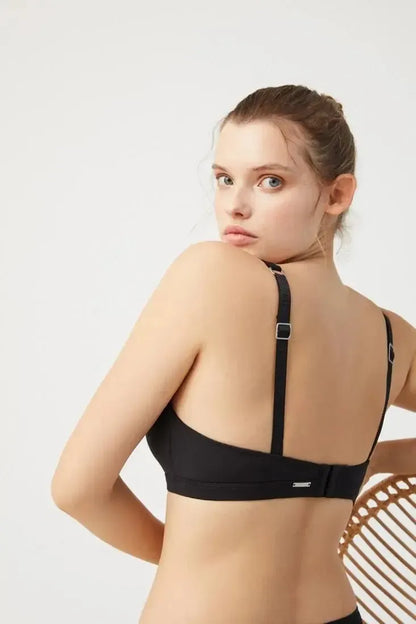 Reggiseno senza ferretto imbottito in cotone Ysabel Mora 10030