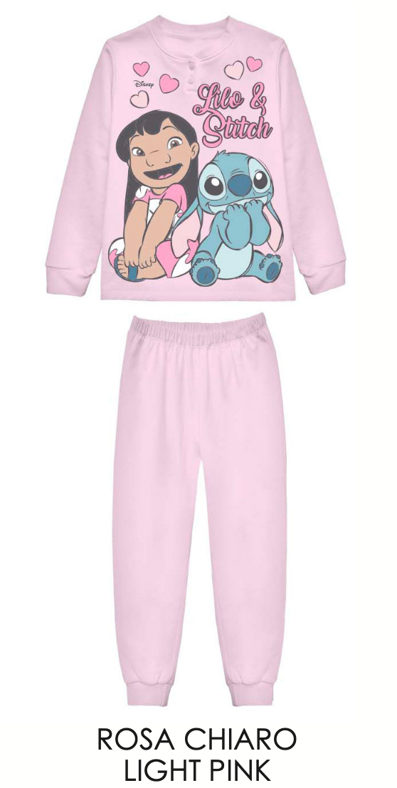 Pigiama cotone felpato Lilo&Stitch bambina baby DY50A3555