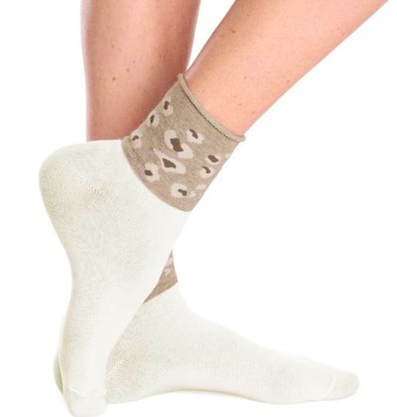 Confezione da 12 paia di calze donna maculate in caldo cotone Meritex 3629 Lara