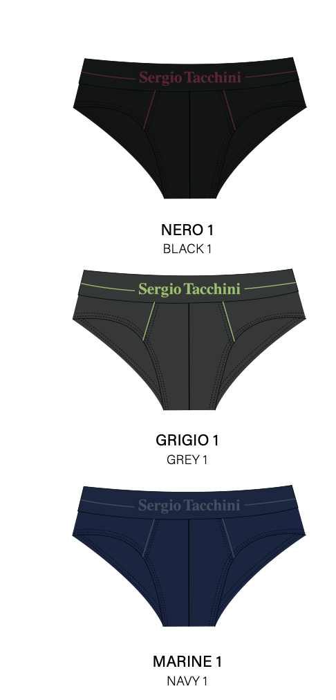 Confezione da 3 slip uomo Sergio Tacchini cotone bielastico S7010-55