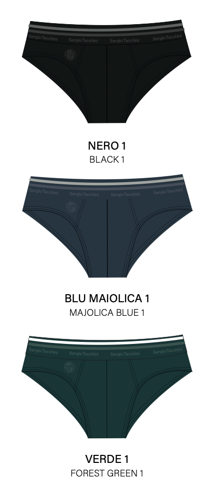 Confezione da 3 slip uomo Sergio Tacchini cotone bielastico S7010-57