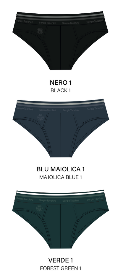 Confezione da 3 slip uomo Sergio Tacchini cotone bielastico S7010-57