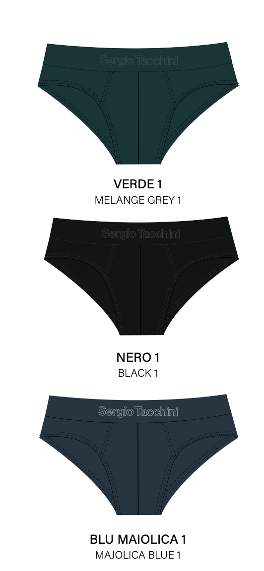 Confezione da 3 slip uomo Sergio Tacchini cotone bielastico S7010-52