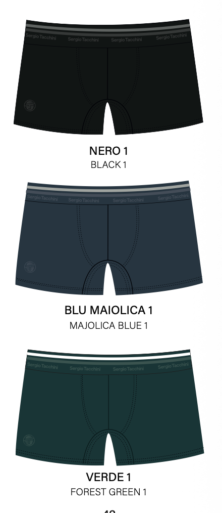 Confezione da 3 boxer uomo Sergio Tacchini cotone bielastico B7010-57