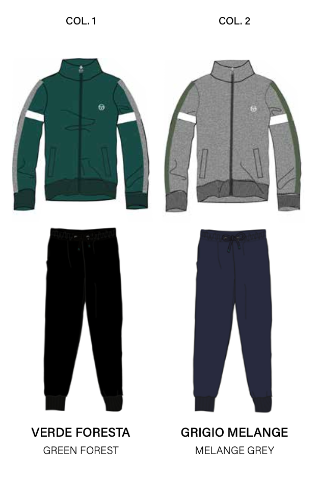 Tuta uomo zip felpata Sergio Tacchini 80B48