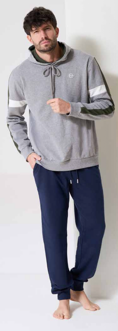 Tuta uomo girocollo felpata con cappuccio Sergio Tacchini 70B48/70A48
