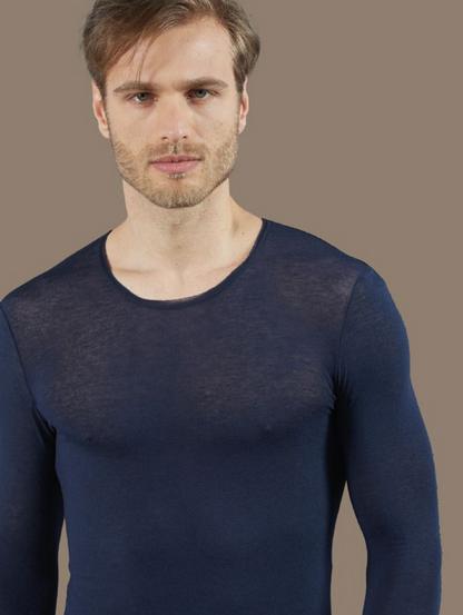 Maglia uomo manica lunga girocollo Esse in modal Cashmere S6512