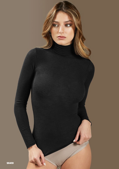 Maglia donna manica lunga dolcevita ESSE in modal cashmere ultra light 6410