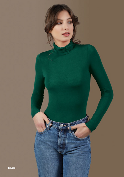 Maglia donna manica lunga dolcevita ESSE in modal cashmere ultra light 6410
