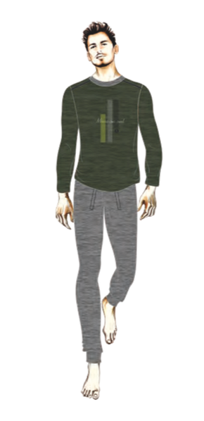 Pigiama uomo Nottingham caldo cotone interlock NPB684