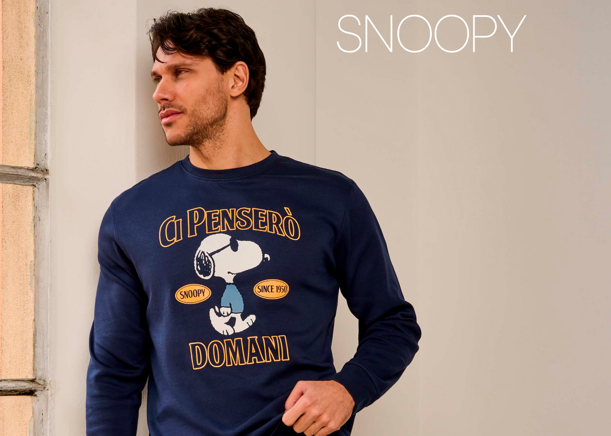Pigiama interlock uomo Snoopy PNM7825