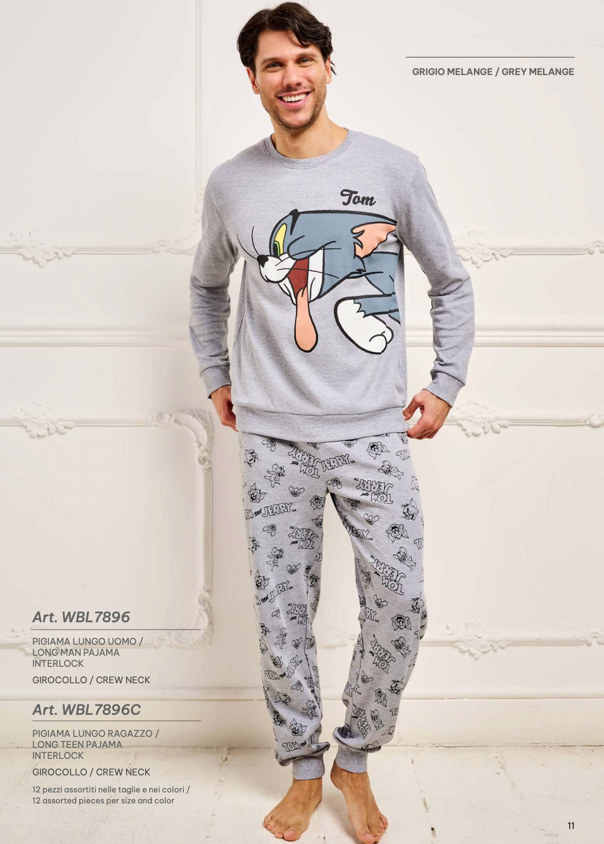 Pigiama interlock uomo Tom And Jerry WBL7896
