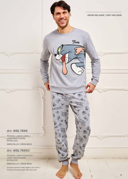 Pigiama interlock uomo Tom And Jerry WBL7896