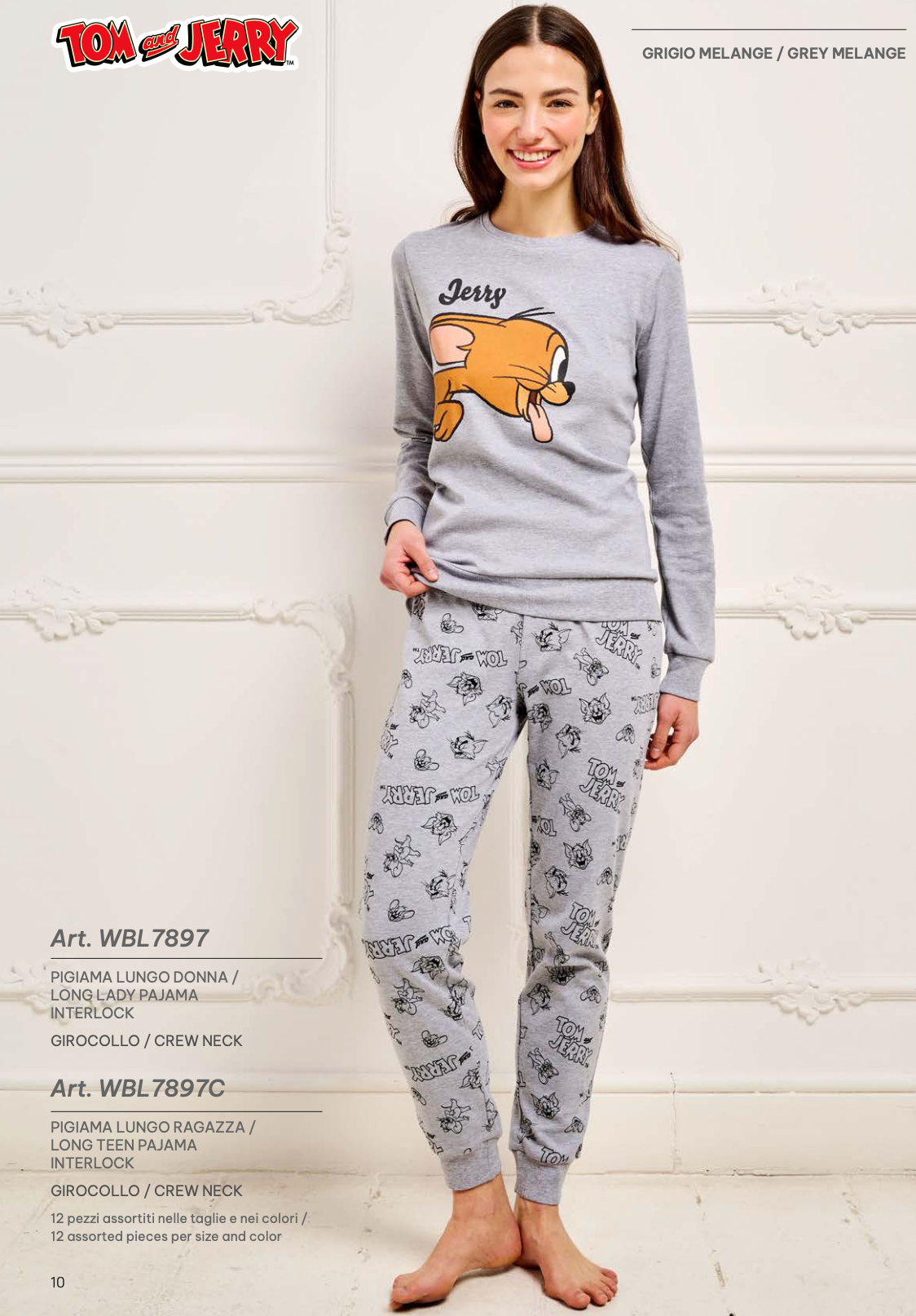 Pigiama interlock donna Tom And Jerry WBL7897