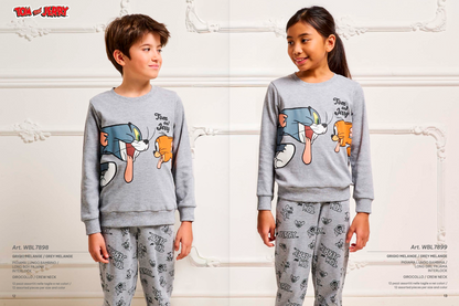 Pigiama unisex interlock bambino Tom And Jerry WBL7898