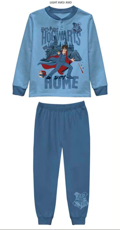 Pigiama caldo cotone Harry Potter interlock bambino baby WB40G4902