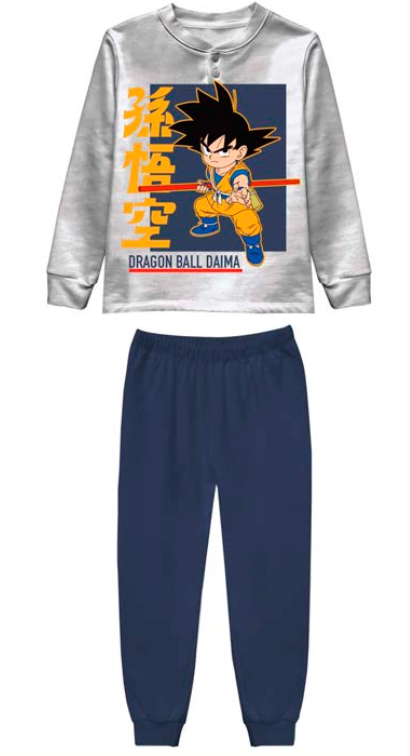 Pigiama caldo cotone Dragon Ball interlock bambino baby DB40Z0396