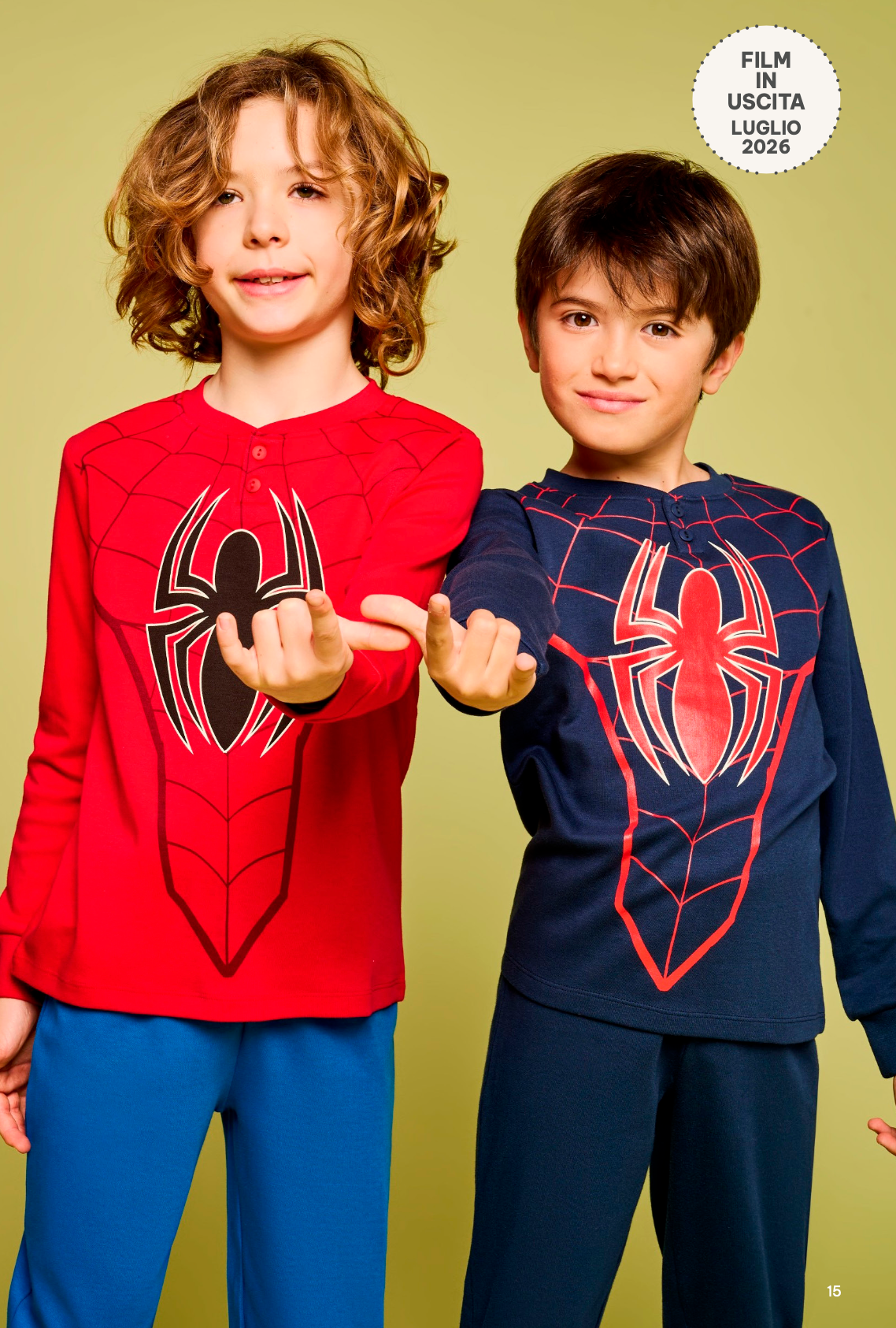 Pigiama caldo cotone Marvel Spiderman interlock bambino baby MV40M7801