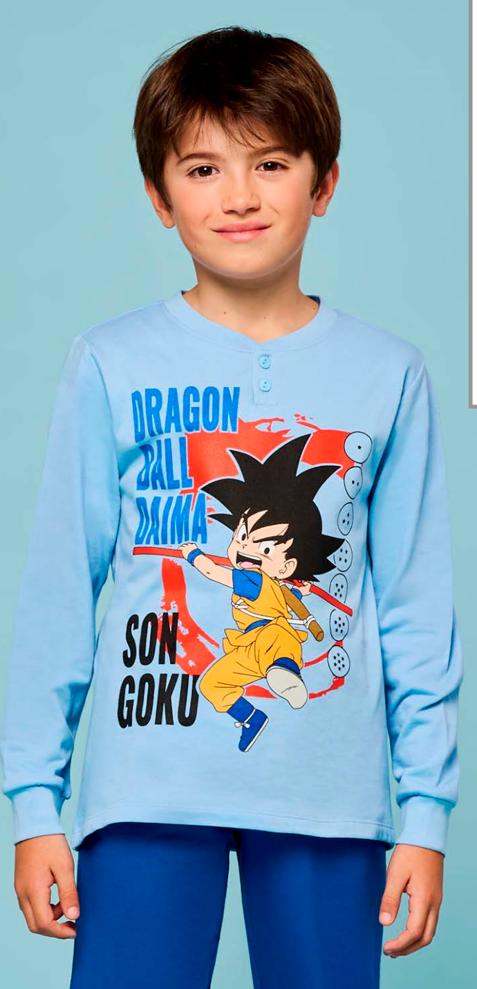 Pigiama cotone felpato Dragon Ball bambino baby DB40M7804