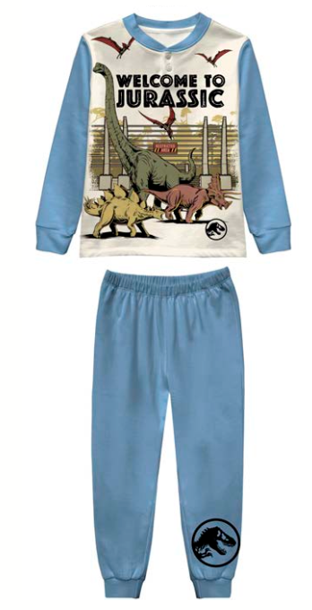 Pigiama cotone felpato Jurassic World bambino baby UV40Z0589