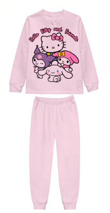 Pigiama cotone felpato Hello Kitty bambina baby HK50A5555