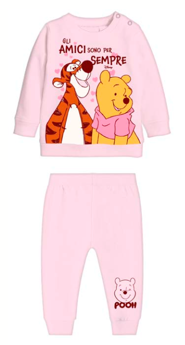 Pigiama cotone felpato Winnie The Pooh Disney neonata bambina DY32U0202