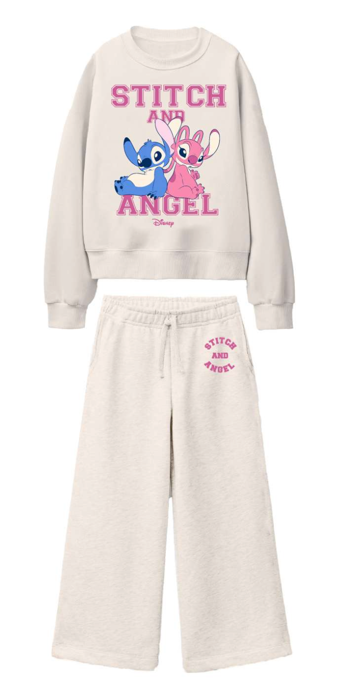 Tuta felpata pantalone largo Lilo&Stitch bambina DY76U0238