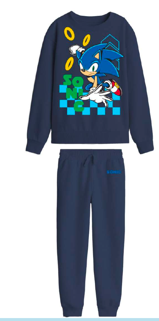 Tuta cotone felpata Sonic bambino baby SC85K9159