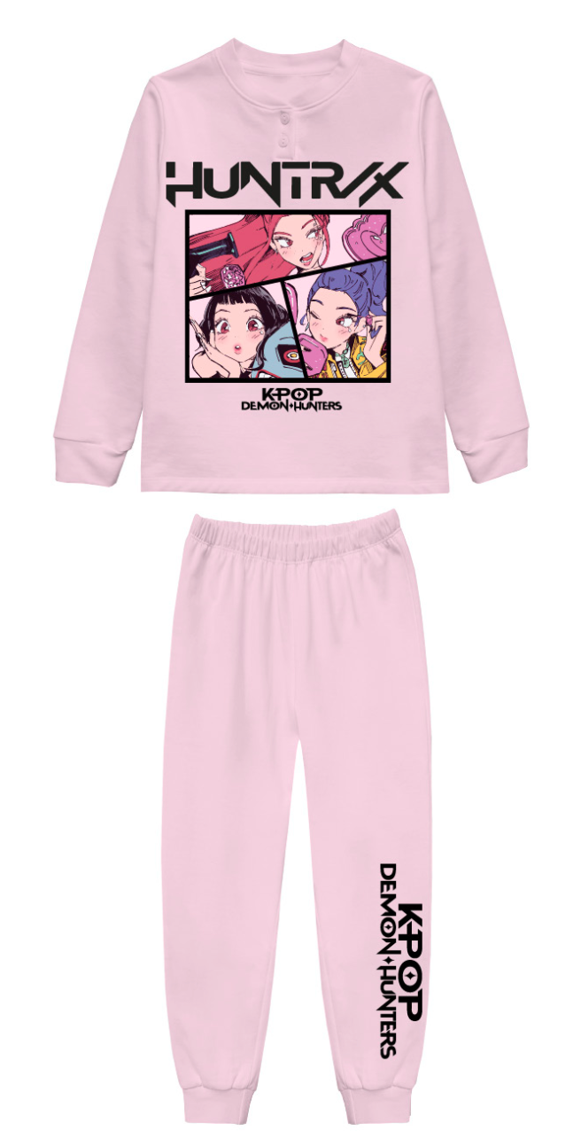 Pigiama felpato Huntrix Demon Hunters K-Pop bambina KP50L6768