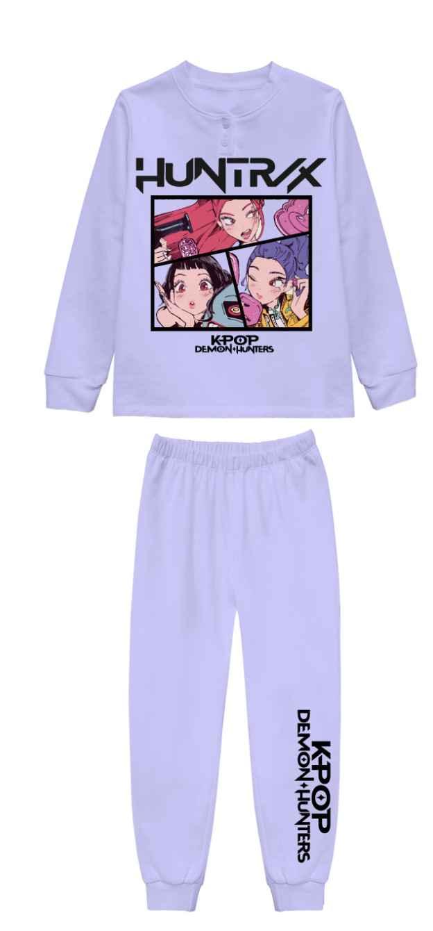 Pigiama felpato Huntrix Demon Hunters K-Pop ragazza KP50L6768C