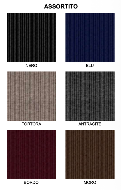 Confezione da 6 paia di calze lunghe uomo in soft cashmere a costa Meritex 1522 Costa