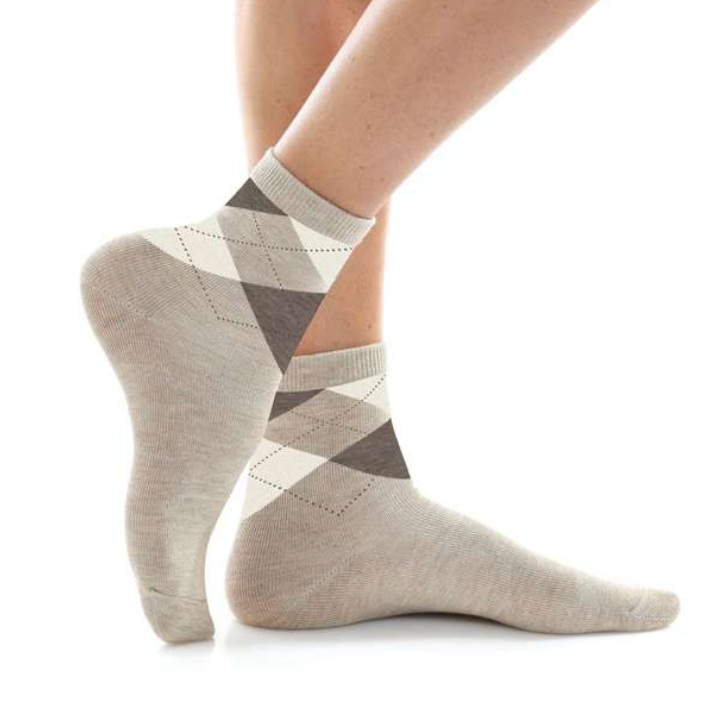 Confezione da 12 paia di calze donna in caldo cotone Meritex 3638 Edith