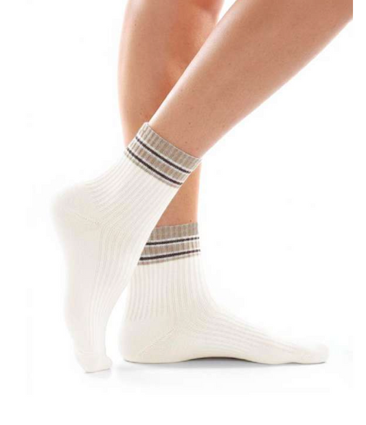 Confezione da 12 paia di calze lunghe donna in caldo cotone Meritex 6640 Yin