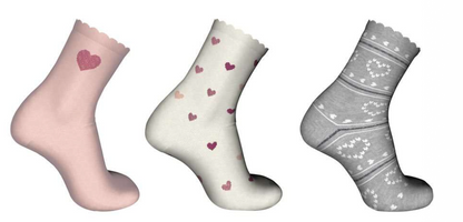 Confezione da 6 paia di calze bambina corte Meritex caldo cotone 4545 Sandy