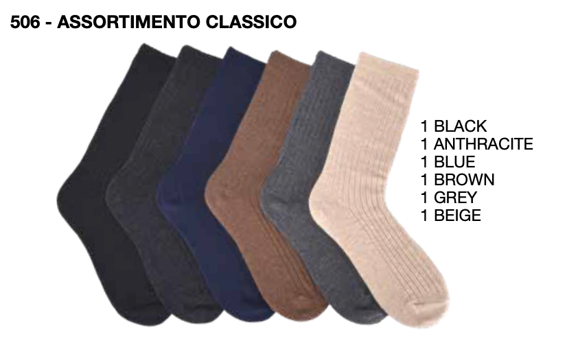 Confezione da 6 paia di calze lunghe donna in misto lana Sièlei LC08