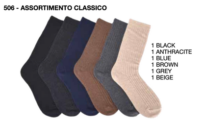 Confezione da 6 paia di calze lunghe donna in misto lana Sièlei LC08