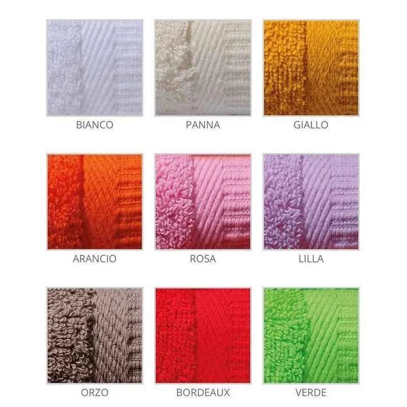 Set Asciugamani Biancaluna Live Color 600 grammi