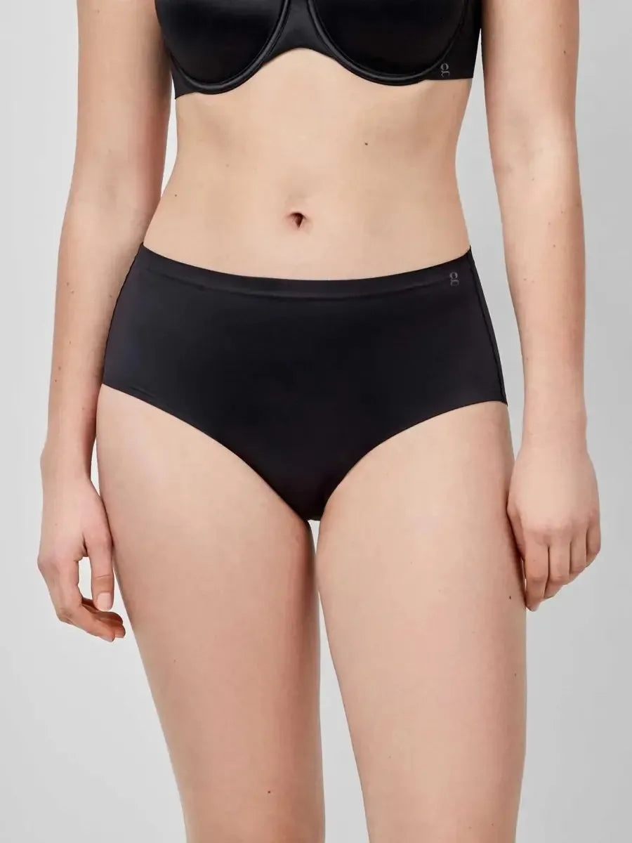 Slip alto donna senza cuciture in tessuto satin Gisela 10056