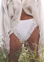 Slip donna Midi in cotone modal e pizzo Cotonella ADC89