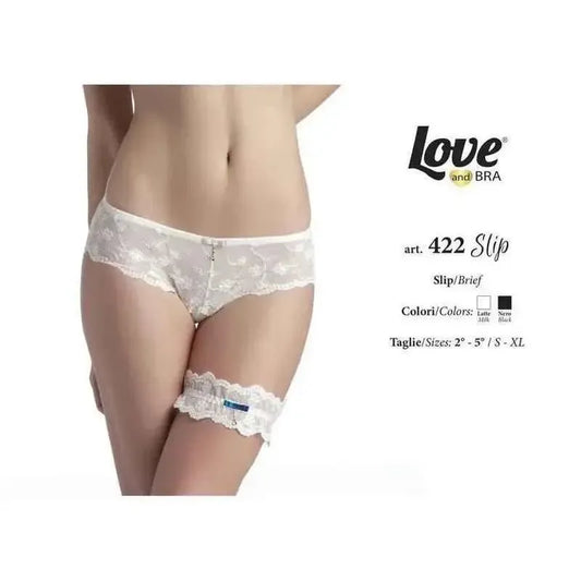 Slip donna Sexy Love in tulle e ciondolo con strass 422