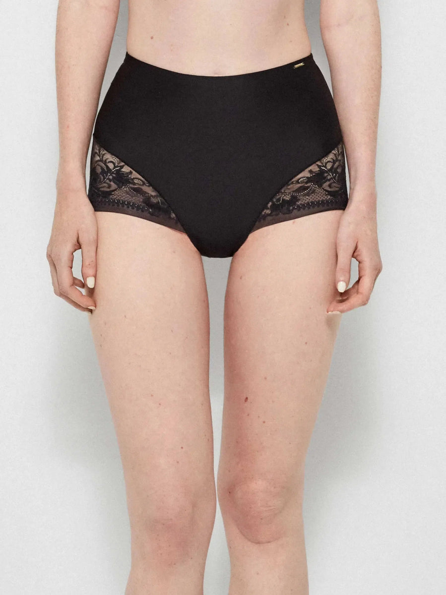 Slip pizzo vita alta donna senza cuciture Gisela 10020