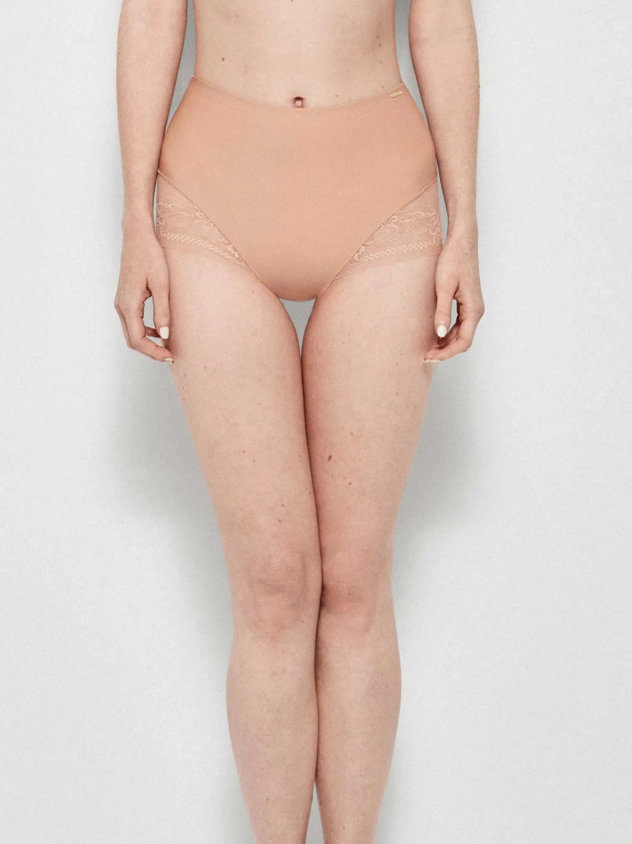 Slip pizzo vita alta donna senza cuciture Gisela 10020