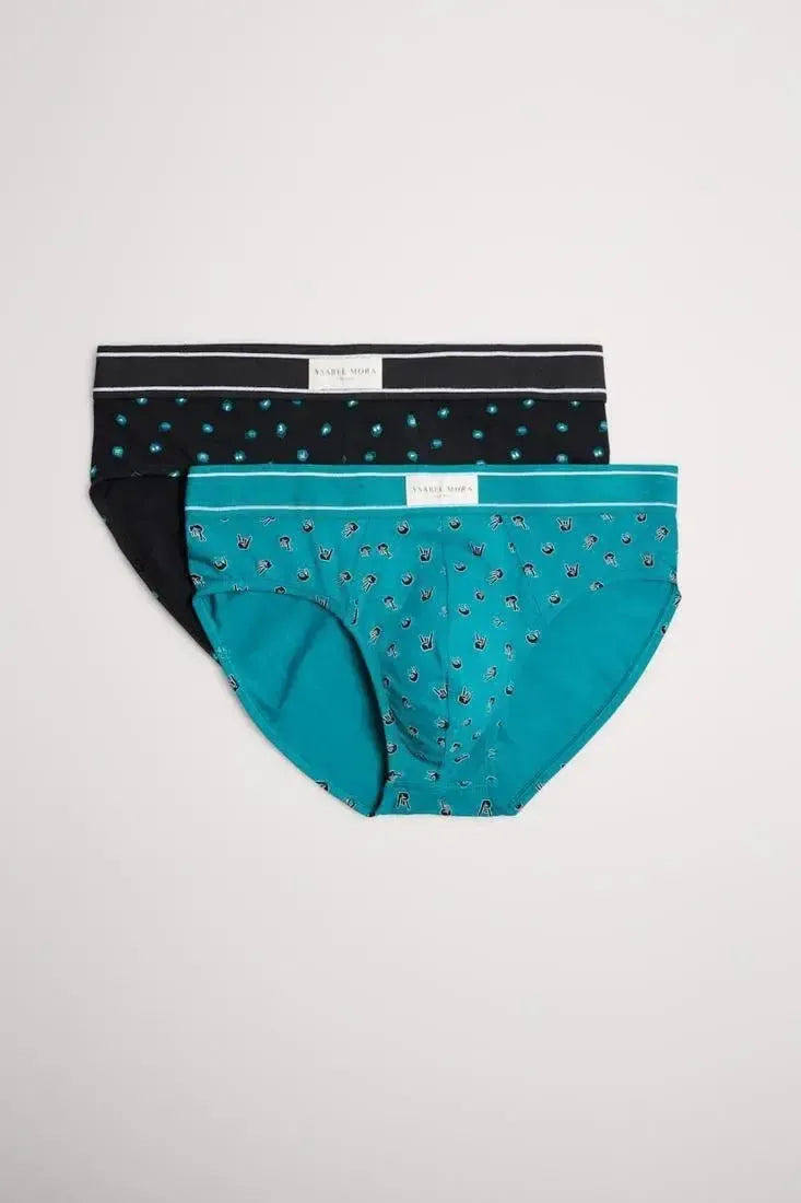 Slip uomo bipack fantasia Ysabel Mora 20307