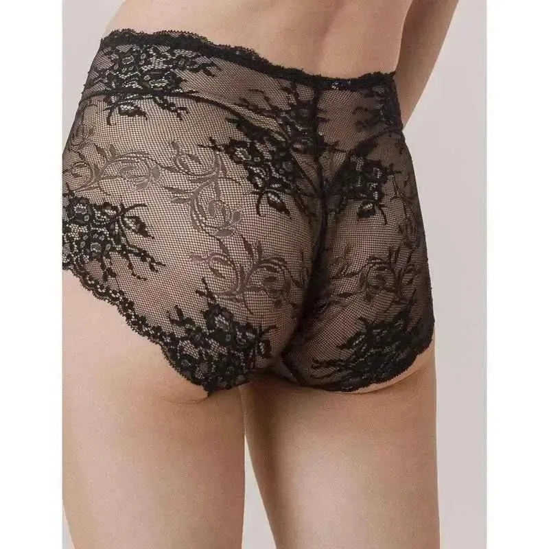 Slip vita alta donna modello braguita Gisela in pizzo 0445