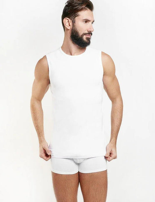 Smanicato uomo Nottingham collo a giro cotone bielastico RAY