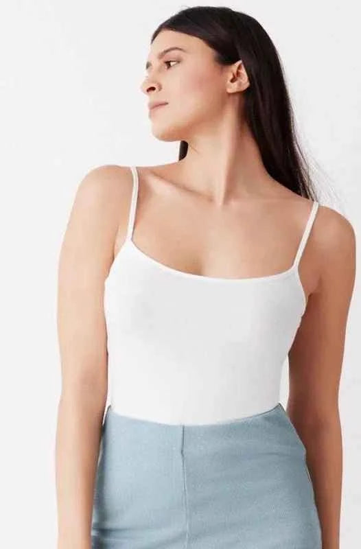 Top canotta donna Cotonella in cotone bielastico GD006