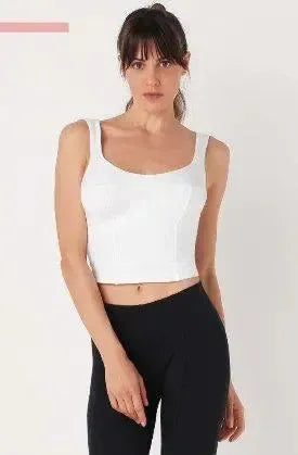 Top corto donna Cotonella cotone bielastico ADB84