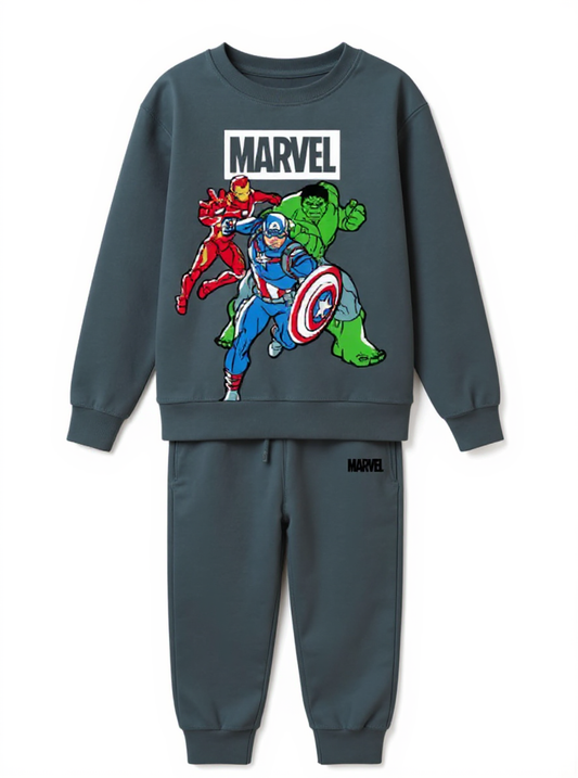 Tuta cotone felpata Avengers bambino baby MV85K9158