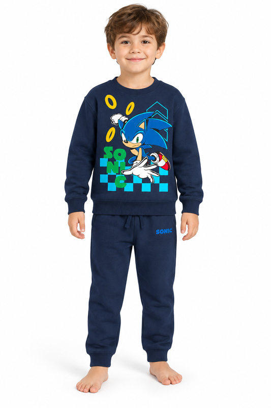 Tuta cotone felpata Sonic bambino baby SC85K9159